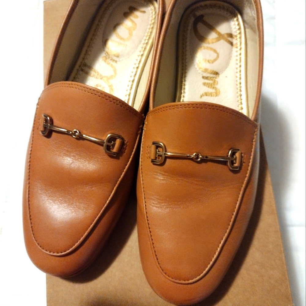 Sam Edelman brown loafers size 6 1/2 wide width